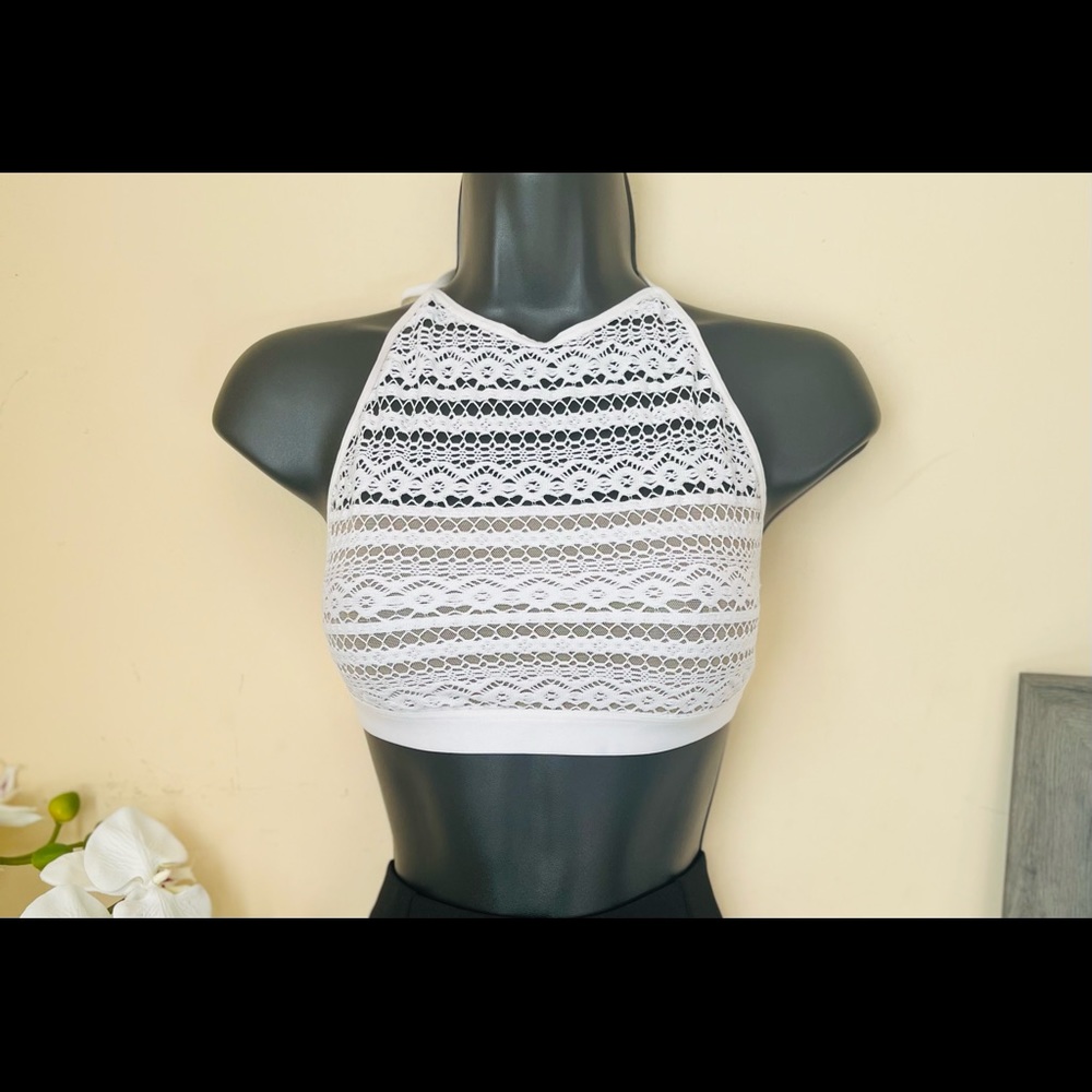 Victoria’s Secret Cute semi-sheer Crop Top In White